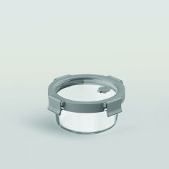 กล่องแก้วถนอมอาหาร REGO Box round Arctic Grey 400ML